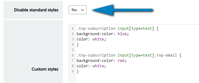 Subscription Form Style - TNP