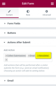 Elementor Forms Integration - TNP
