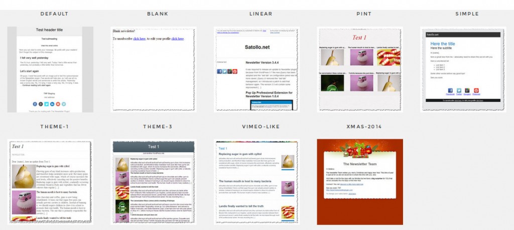 newsletter themes the newsletter plugin newsletter themes