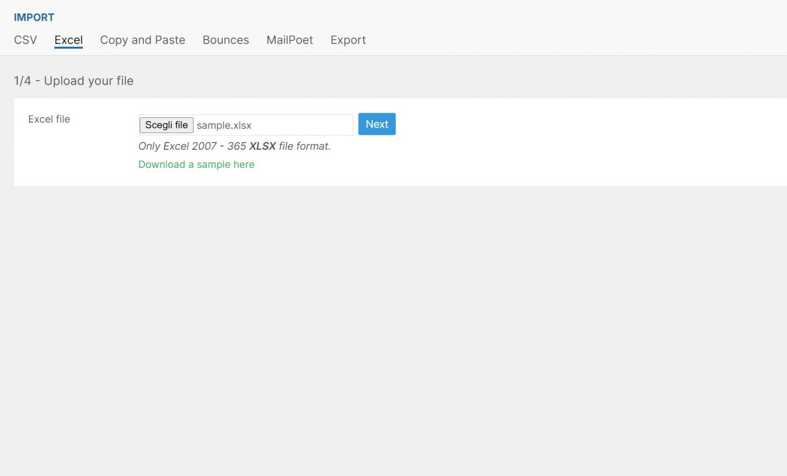 Import and Export - The Newsletter Plugin